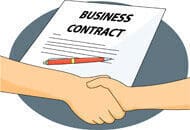 business contract agreement clipart